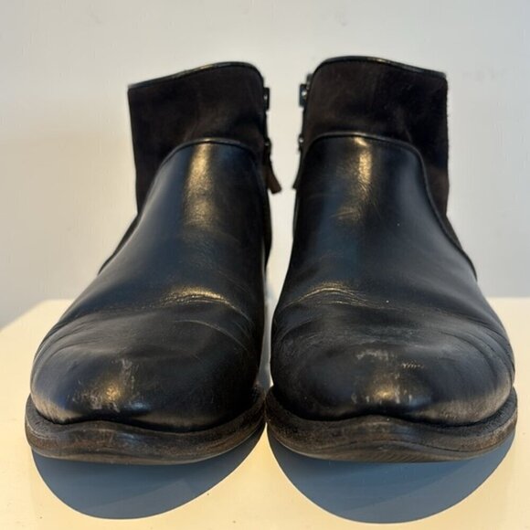 Rag & Bone Aston Suede Leather Short Ankle Biker Boot Size 9.5 - Picture 3 of 13